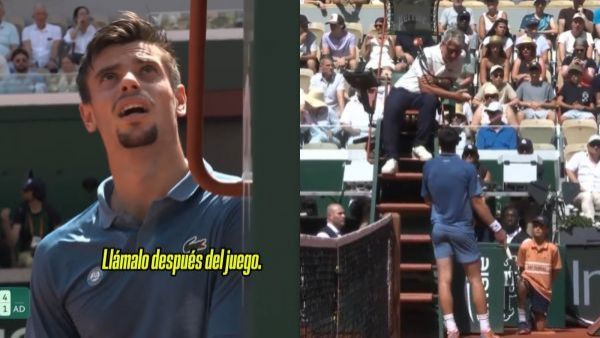 "Siento que me va a salir": Tenista sufre problemas estomacales en partido de Roland Garros
