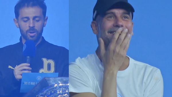 El momento se hizo viral: Bernardo Silva le pregunta a Pep Guardiola lo que "todos querían saber"
