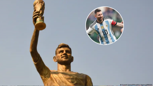 <p>India: Estatua gigante de Messi será retirada por peligrosa</p>India: Estatua gigante de Messi será retirada por peligrosa
