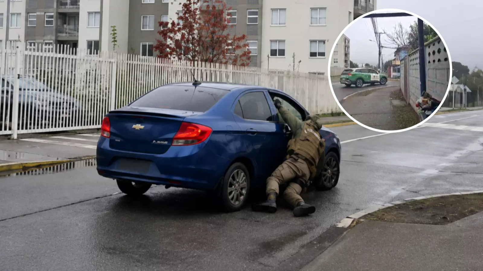 <p>Conductor arrastró a carabinero al intentar escapar de control policial en Chiguayante</p>
