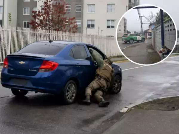 Conductor arrastró a carabinero al intentar escapar de control policial en Chiguayante