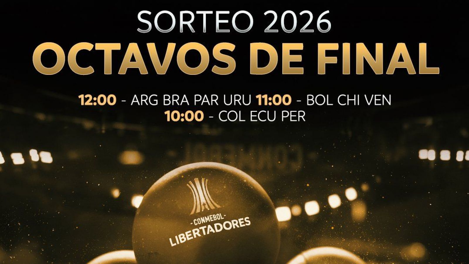 SORTEO COPA LIBERTADORES 2026: Sigue aquí ONLINE la ceremonia
