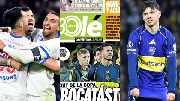"Vergüenza, papelón": La reacción de la prensa argentina tras triunfo de la UC ante Boca
