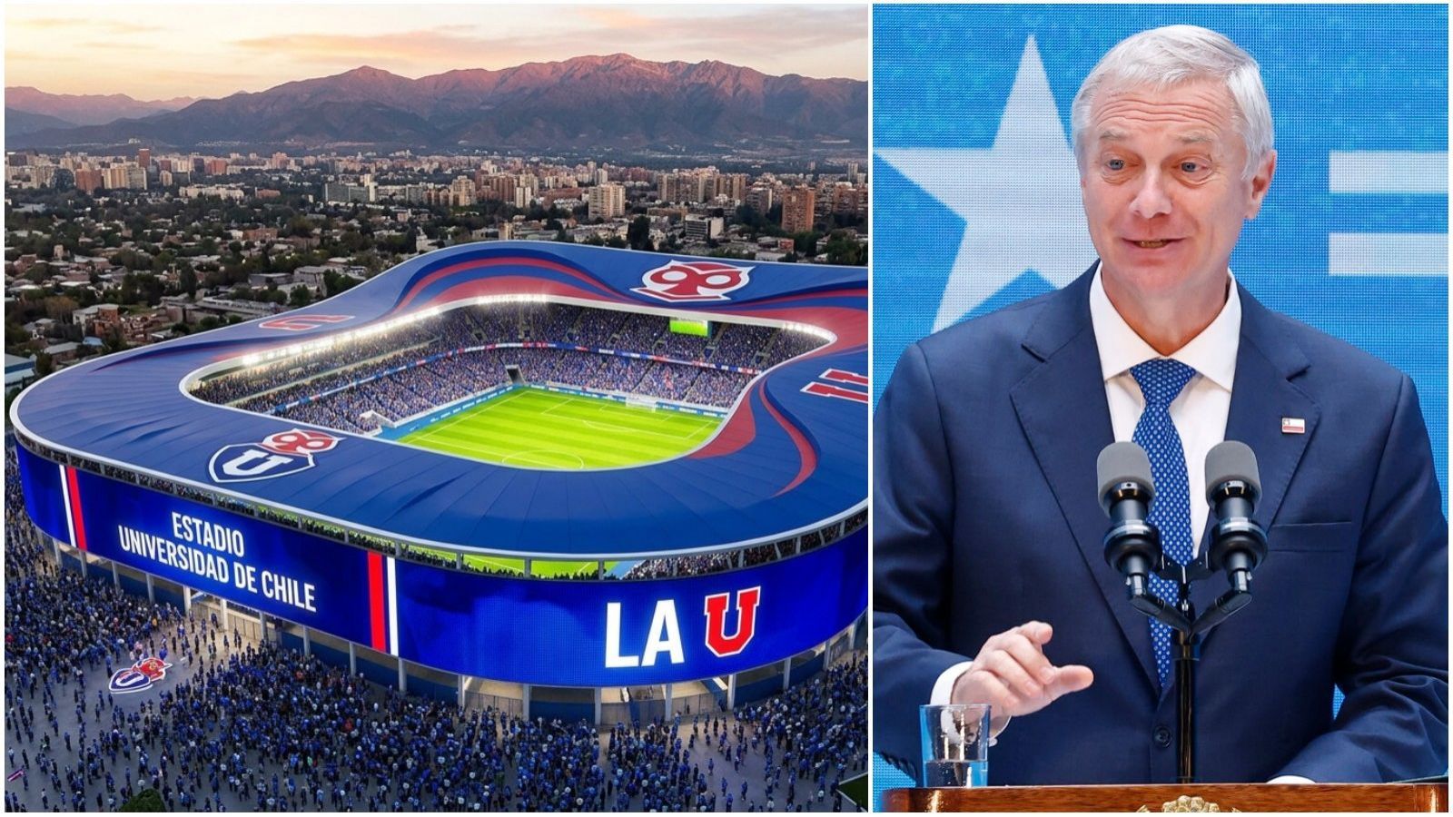 ¿Estadio para la U?: El comentado pantallazo del Presidente Kast que hace soñar a los hinchas azules
