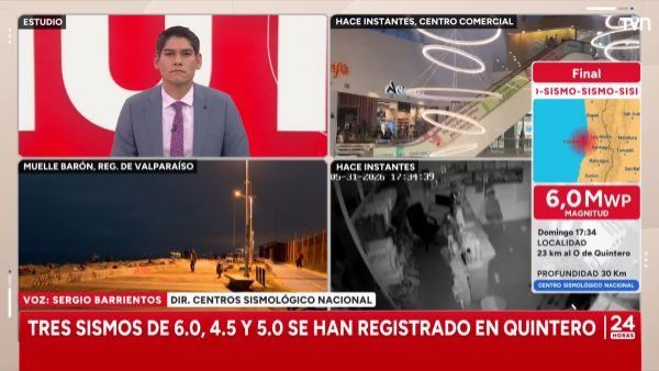 Sergio Barrientos: "Es probable que hayan más réplicas pero menos intensas"
