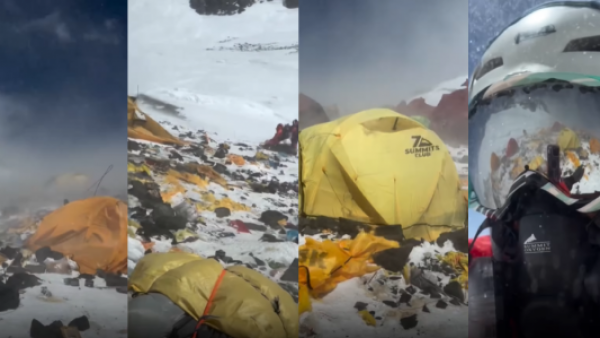 <p>El otro rostro del Everest: registro muestra basura abandonada tras expediciones</p>El otro rostro del Everest: registro muestra basura abandonada tras expediciones
