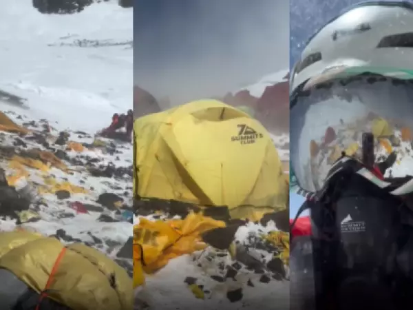 El otro rostro del Everest: registro muestra basura abandonada tras expediciones