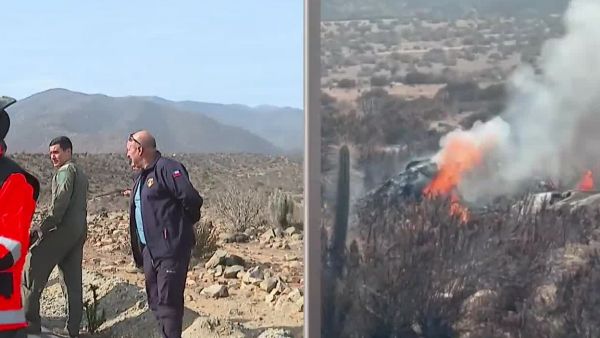 Pilotos resultaron ilesos: Avión de la FACH se incendia tras aterrizaje de emergencia
