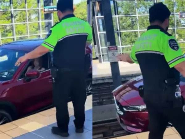 Mujer siguió instrucciones del GPS y terminó conduciendo por los rieles de un tranvía en Estados Unidos