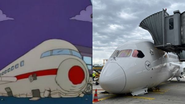 Como "Aerolíneas Payaso": Colapsa tren de aterrizaje en avión
