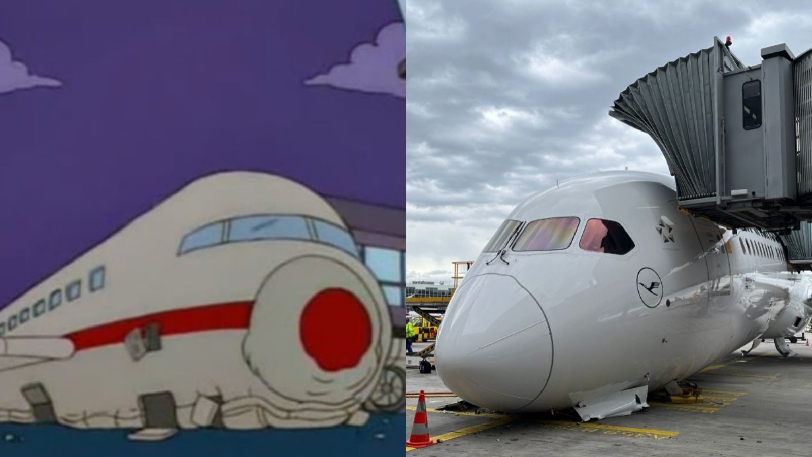 Como "Aerolíneas Payaso": Colapsa tren de aterrizaje en avión
