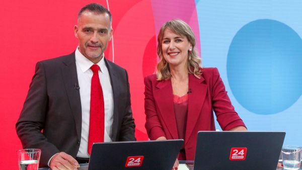 "24 Horas Central" lidera entre los noticieros y el canal vuelve a instalarse como el tercero más visto este lunes
