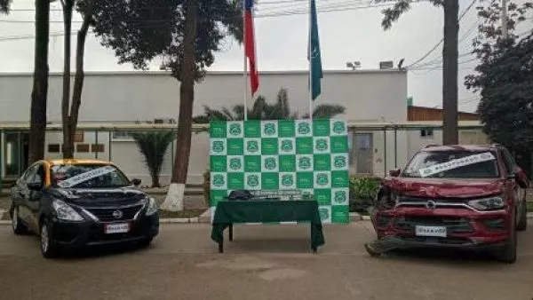 Detienen a dos personas y recuperan vehículo robado tras “turbazo” en Colina