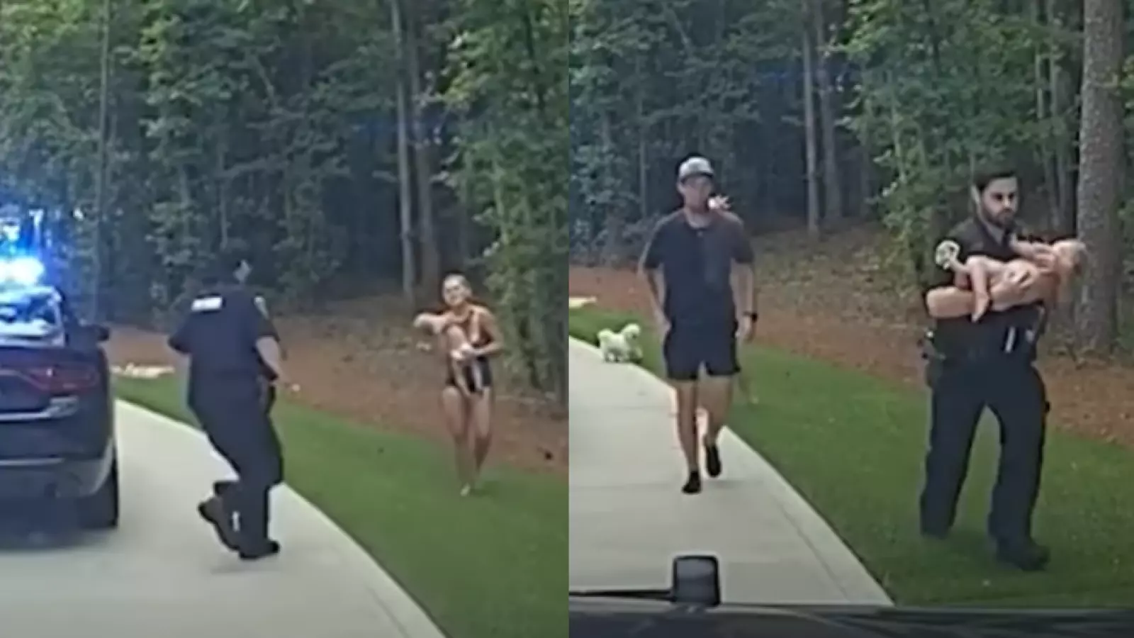 Policía salva a bebé que había caído a una piscina en Estados Unidos