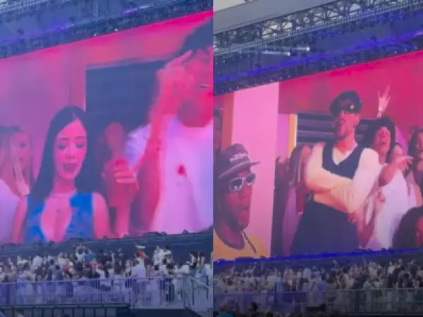 Katteyes sorprendió en concierto de Bad Bunny en Madrid: apareció junto al cantante en “la casita”