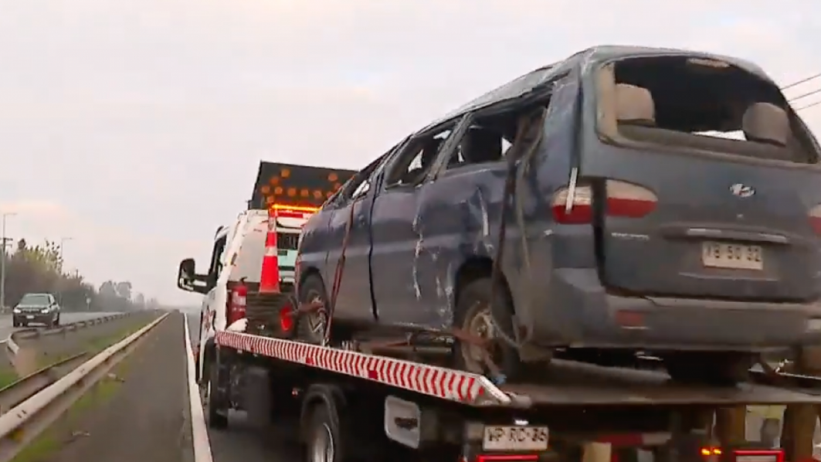 <p>Volcamiento de furgón en Ruta 5 Sur dejó dos muertos</p>
