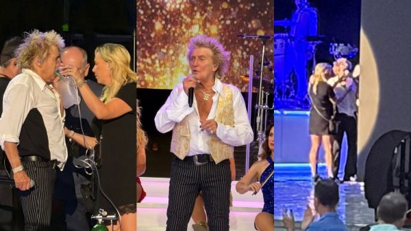 Preocupación por Rod Stewart: Tuvo que ser asistido con oxígeno en pleno concierto en Estados Unidos

