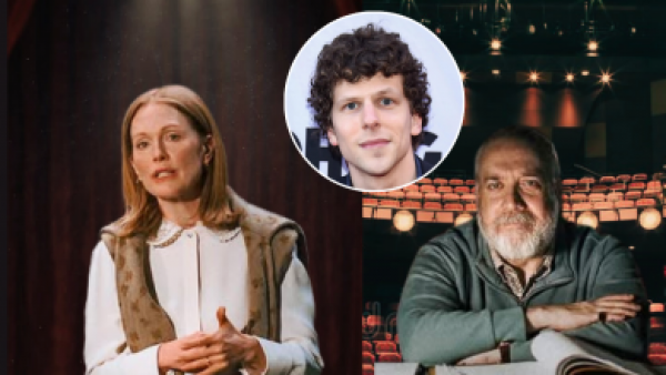 Primer vistazo a “El Debut”: Jesse Eisenberg regresa a la dirección con Julianne Moore y Paul Giamatti para A24

