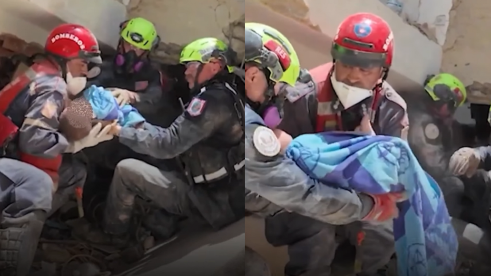 <p>Rescatan con vida a bebé de nueve meses y su madre entre los escombros en Venezuela</p>
