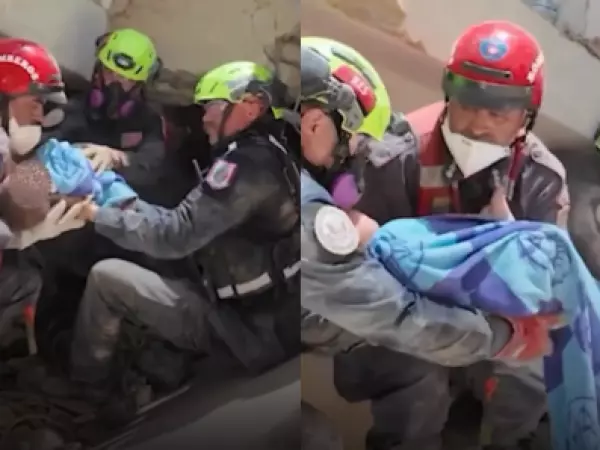 Rescatan con vida a bebé de nueve meses y su madre entre los escombros en Venezuela