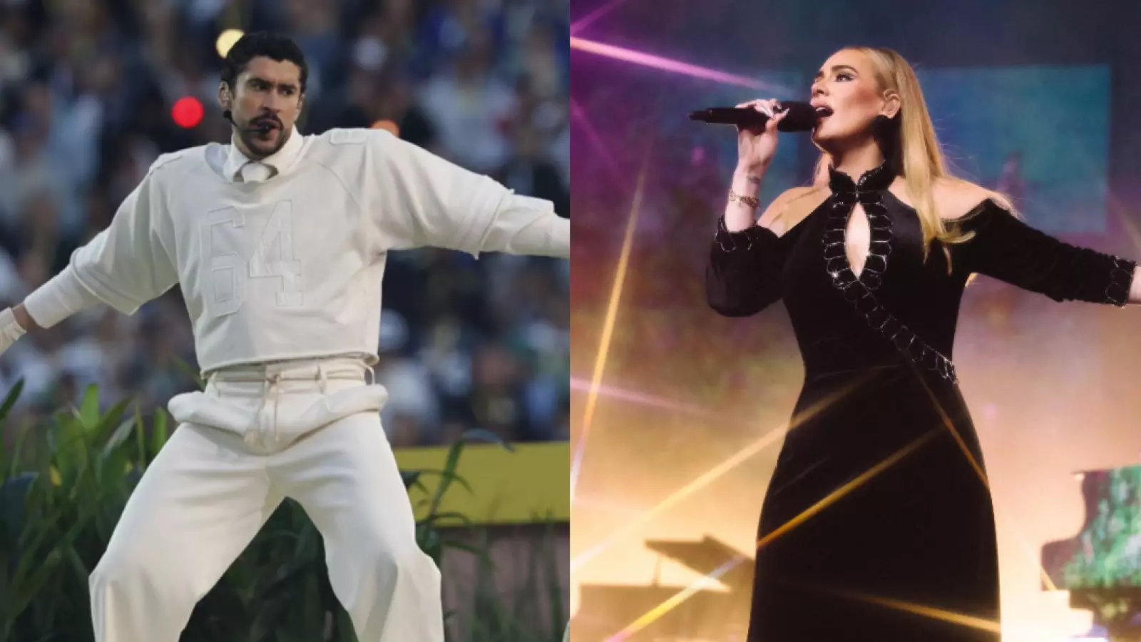 Se hizo viral: Adele fue captada disfrutando el show de Bad Bunny en Londres