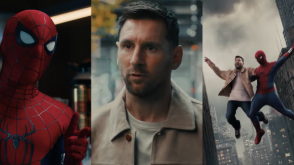 <p>Messi y Tom Holland comparten pantalla para promocionar la nueva película de Spider-Man</p>Messi y Tom Holland comparten pantalla para promocionar la nueva película de Spider-Man

