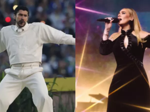 Se hizo viral: Adele fue captada disfrutando el show de Bad Bunny en Londres