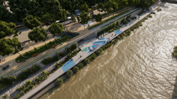 Así será el nuevo paseo que permitirá pedalear junto al río Mapocho
