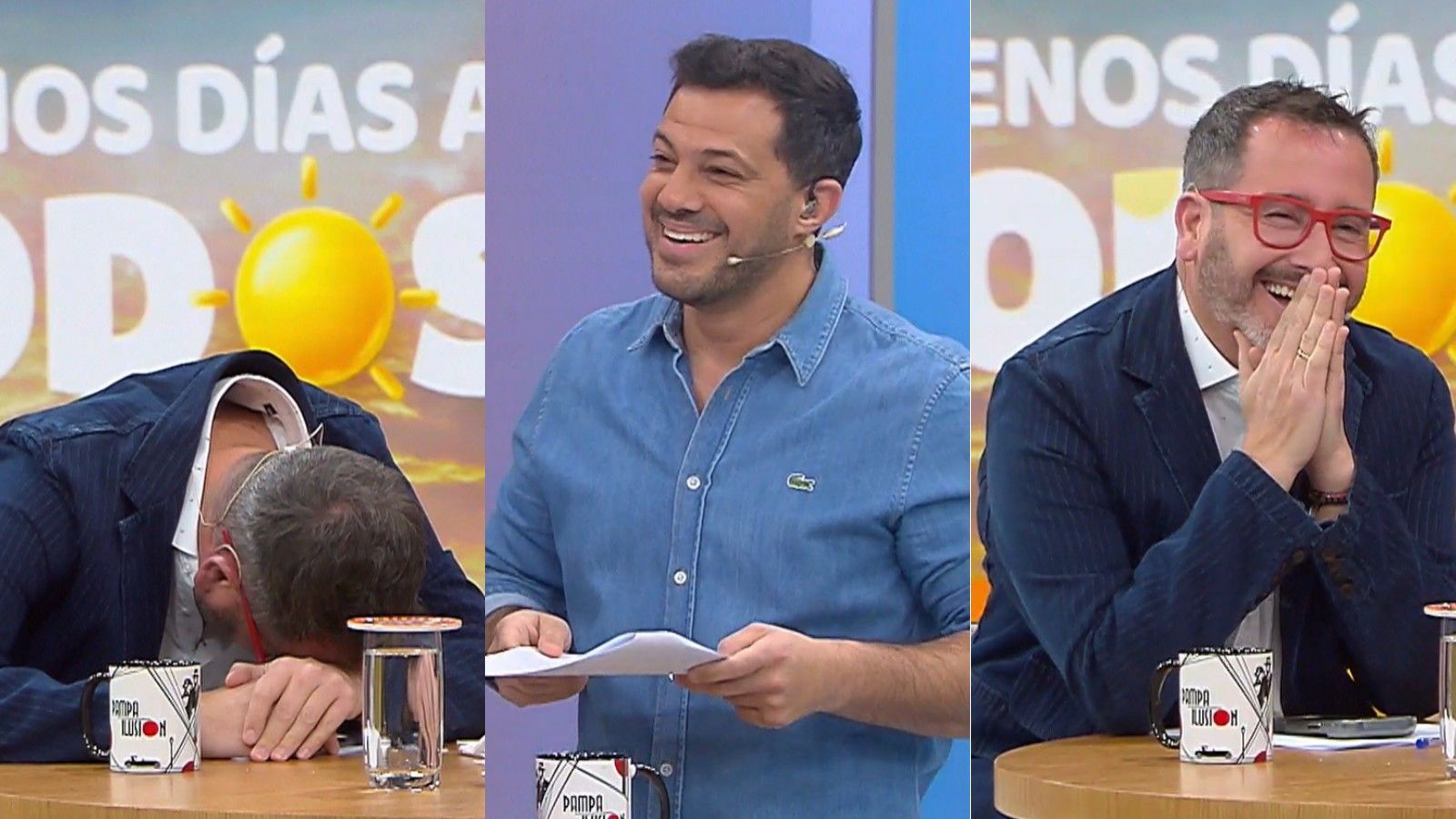 "El tifón Shi-mon...": Simón Oliveros cae en la broma del libretista del "Buenos Días a Todos"
