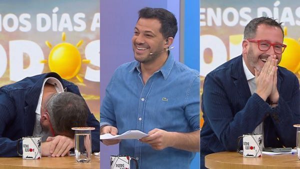 "El tifón Shi-mon...": Simón Oliveros cae en la broma del libretista del "Buenos Días a Todos"
