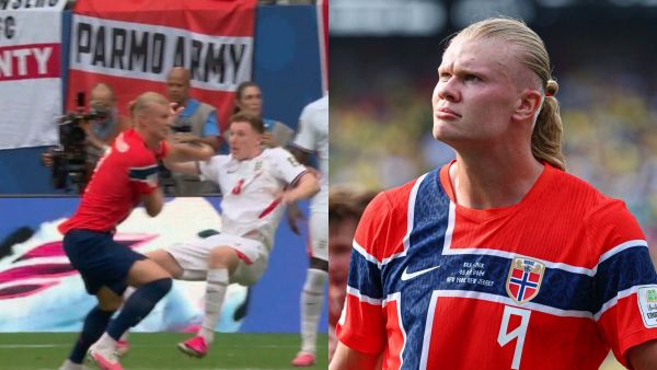 "Mi bebé solo está jugando": Así reaccionaron las redes sociales a la anulación del gol de Noruega por falta de Haaland

