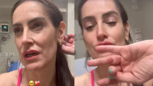 El VIDEO del violento portonazo a Adriana Barrientos en Las Condes
