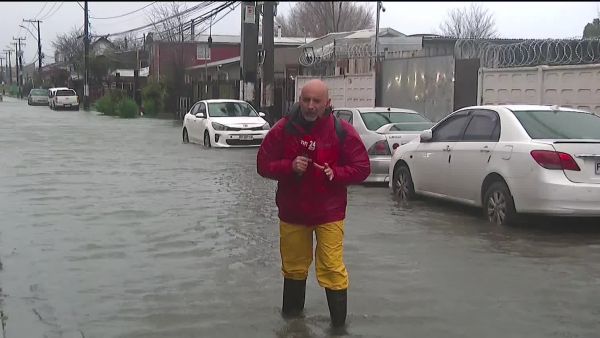 Sistema frontal: Se registran vientos de hasta 107 K/H en Talcahuano y 120 mm de lluvia en Constitución