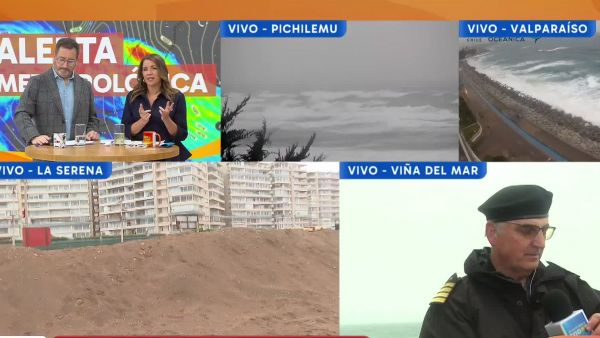 Fuertes vientos y marejadas en la costa central de Chile: Recomendaciones ante el sistema frontal