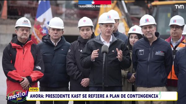 El presidente José Antonio Kast se refiere al plan de contingencia por el sistema frontal