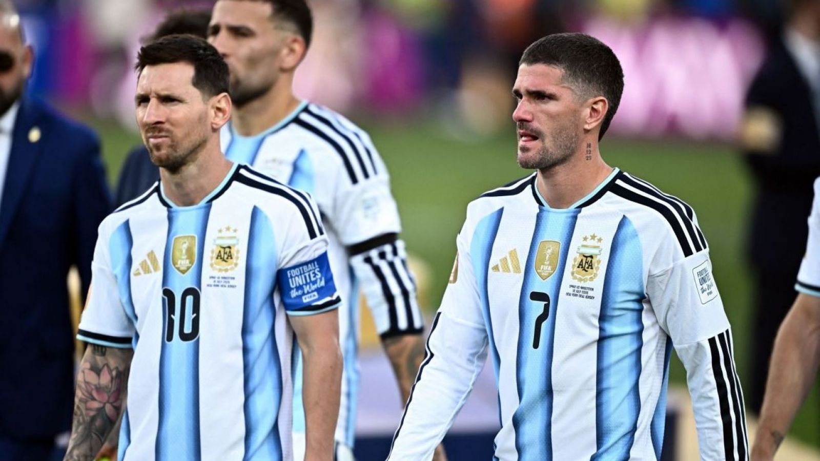 <p>Rodrigo De Paul tras perder la final del Mundial 2026</p>
