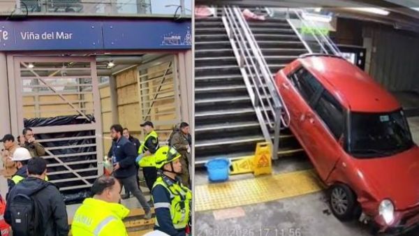 <p>Fatal accidente en Viña del Mar</p>Fatal accidente en Viña del Mar: mujer murió tras violenta colisión que terminó con un vehículo en las vías del tren
