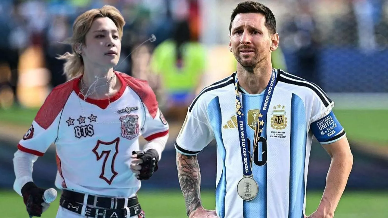 Jimin deja atrás a Messi su jersey triplica el valor de la camiseta del argentino en subasta