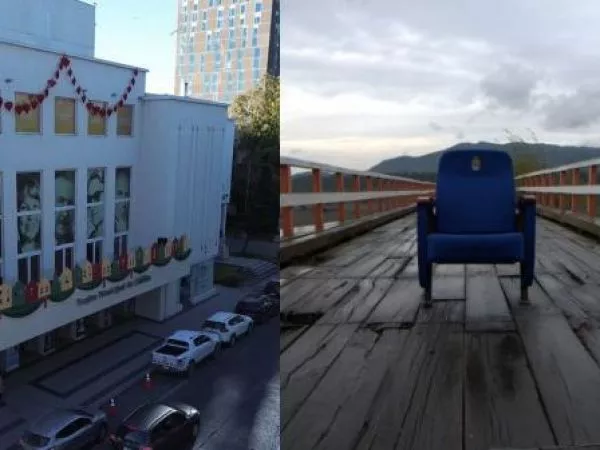 "La Butaca" recorrió Chillán para conmemorar los 10 años del Teatro Municipal