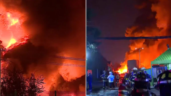 <p>Alerta en Quilicura: incendio de gran magnitud afecta instalaciones de Panimex y moviliza a Bomberos</p>Alerta en Quilicura: incendio de gran magnitud afecta instalaciones de Panimex y moviliza a Bomberos
