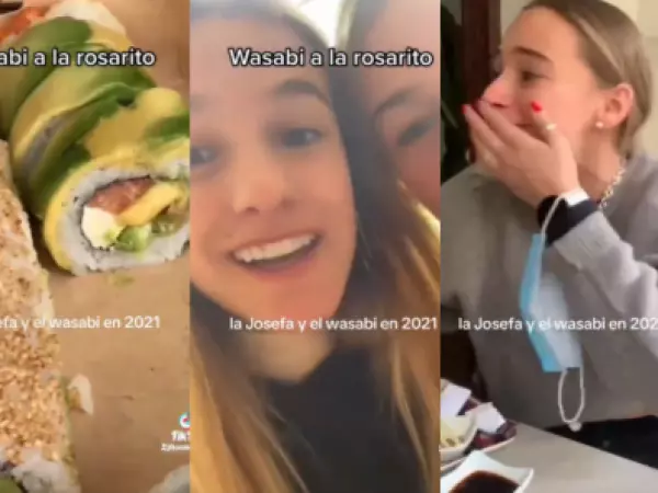 Viralizan antiguo registro de Josefa Sáez haciendo una broma con wasabi en medio de la polémica por su perro