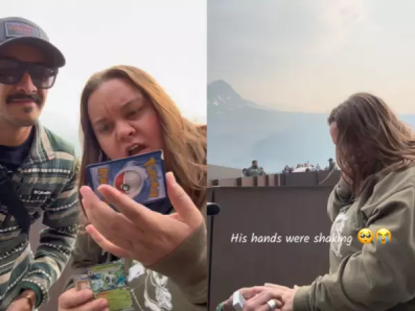 Pareja protagoniza viral propuesta de matrimonio con una carta Pokémon personalizada