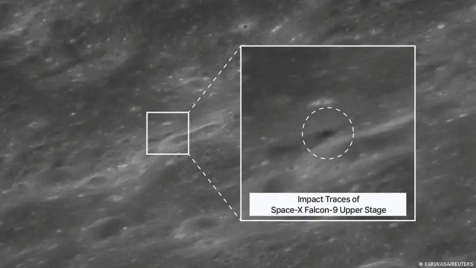 <p>Satélite capta colisión del cohete de SpaceX contra la Luna</p>
