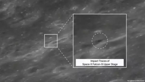 Satélite capta colisión del cohete de SpaceX contra la Luna