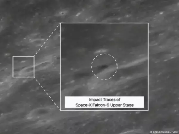 Satélite capta colisión del cohete de SpaceX contra la Luna