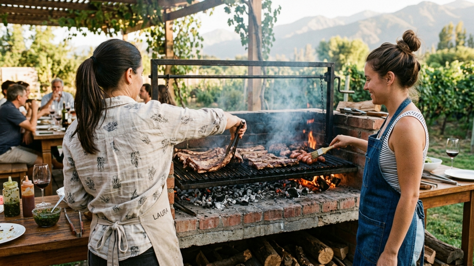 <p>Mujeres al fuego</p>
