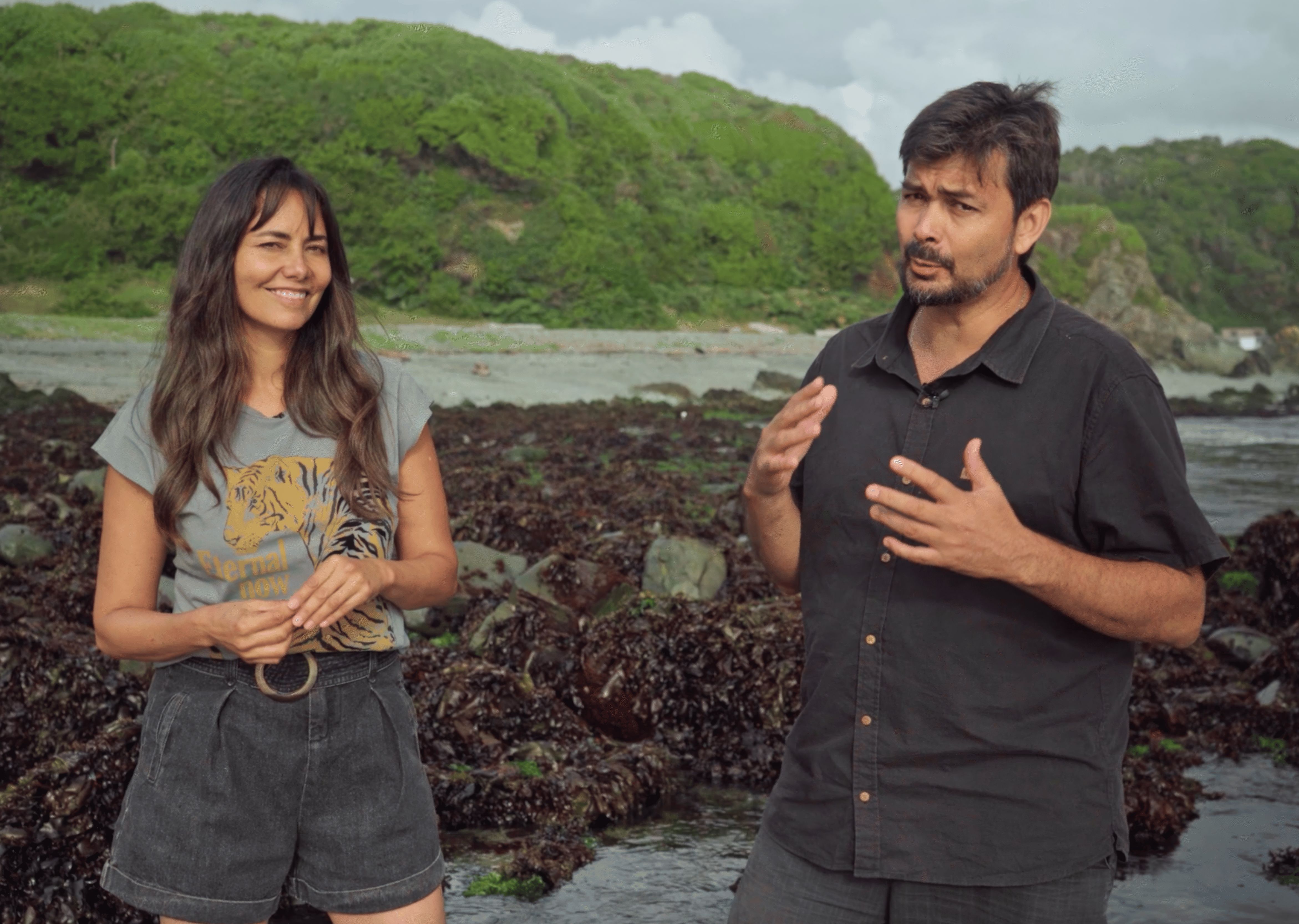 Caro Bezamart y Octavio Silva