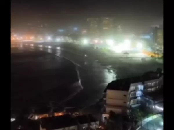 Iquique: lluvia y tormenta eléctrica con 32° durante la noche