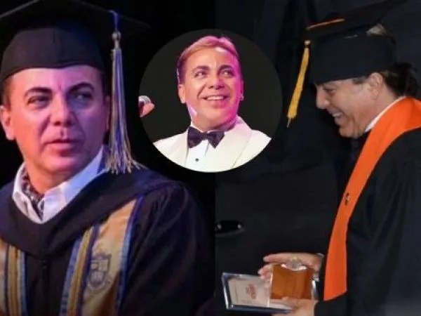 Cristian Castro terminó el colegio a los 51 años y por fin pudo graduarse
