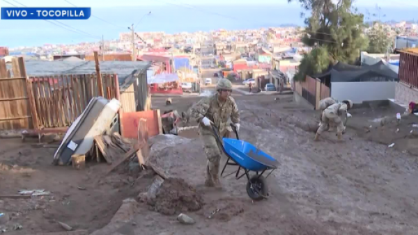 Militares se suman a trabajos de remoción de escombros en Tocopilla